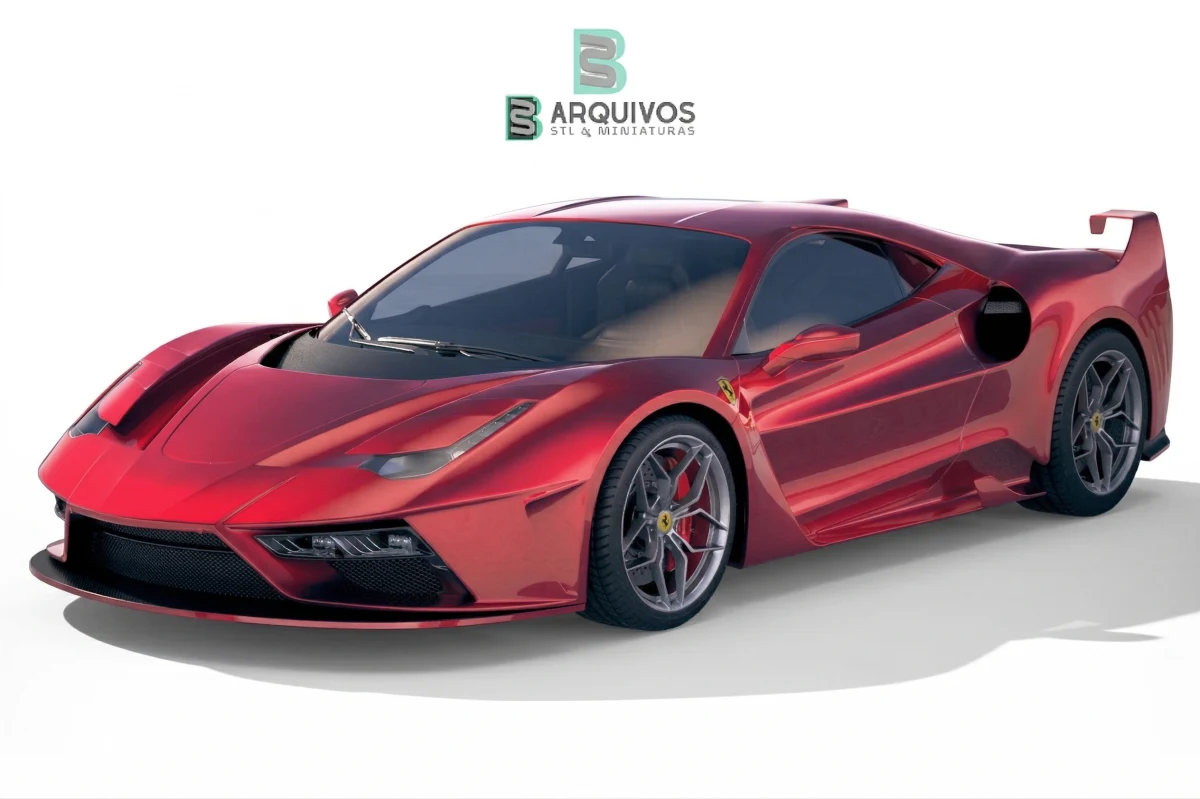 Modelo 3D STL - Ferrari 7X Design GTO Vision